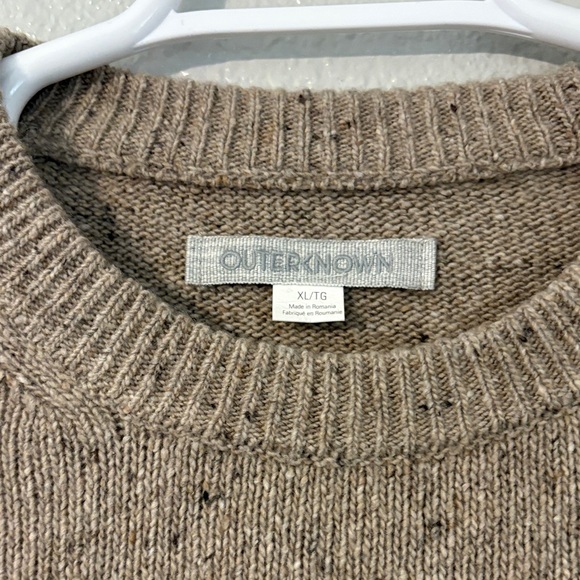 Outerknown Men's Brown Crewneck Sweater
